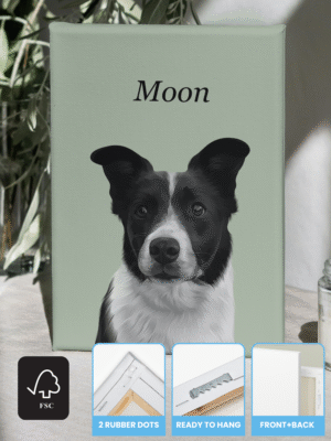 Detailed Pet Portrait - Canvas or Framed Poster