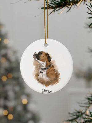 Watercolor Portrait | Decorative Ceramic Ornaments