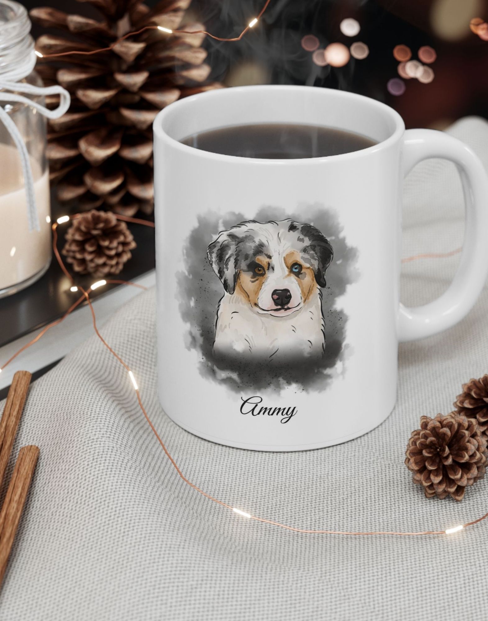Watercolor Pet Portrait | Mug Custom - Image 4