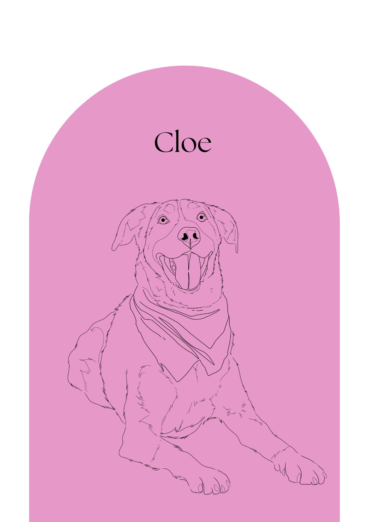 Pawtret Line - Canvas or Framed Poster - Image 2