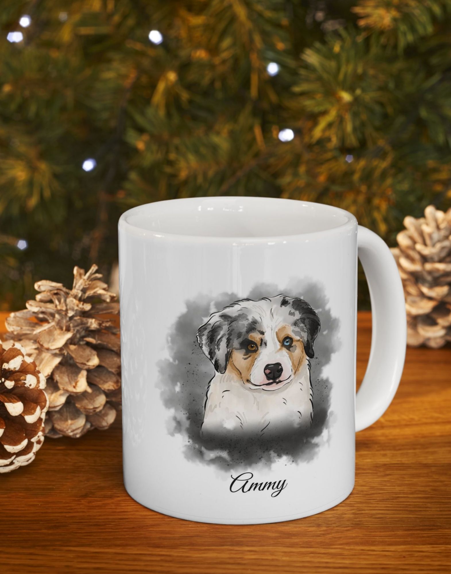 Watercolor Pet Portrait | Mug Custom - Image 2