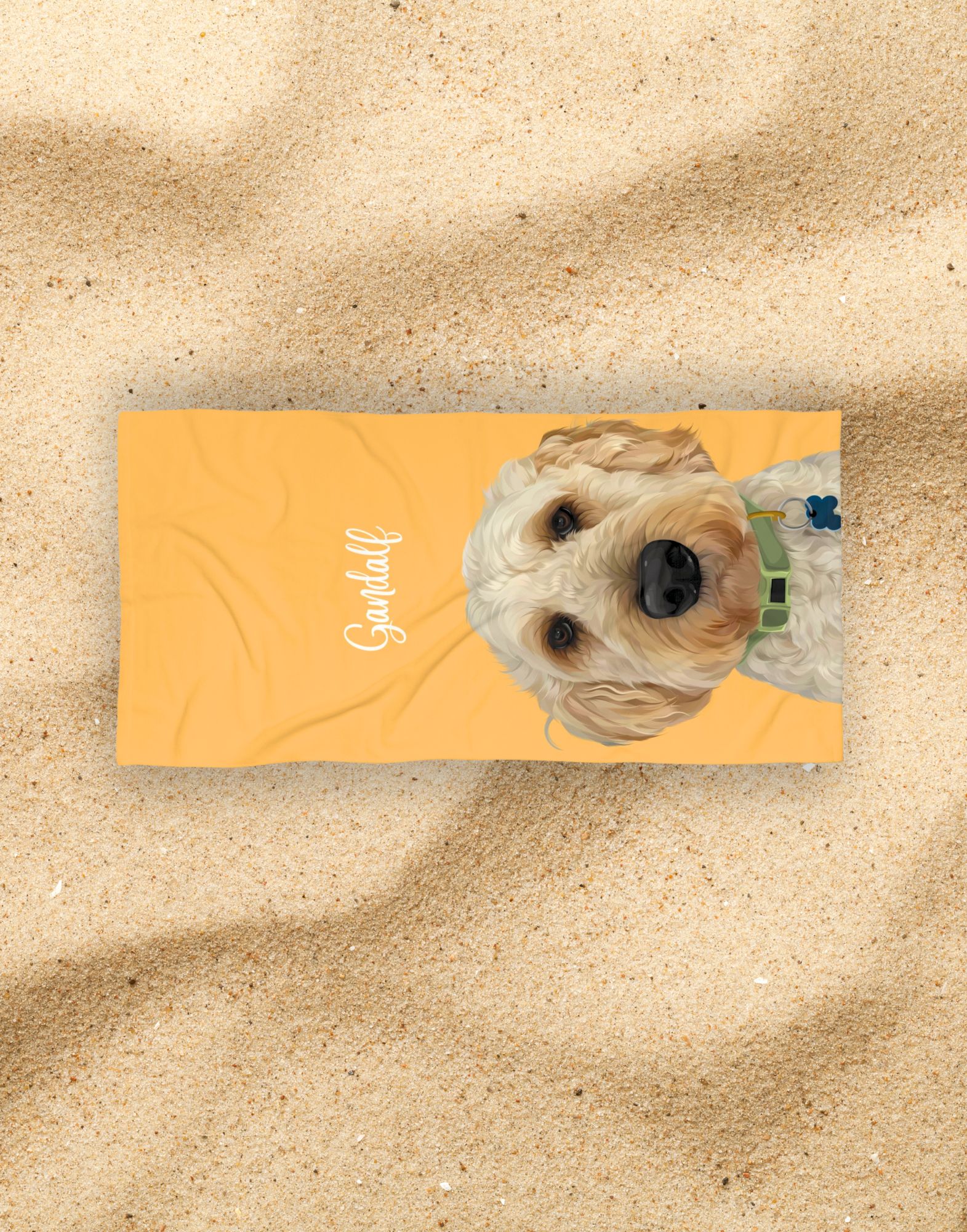 Detailed Pet Portrait |Towel - Image 2