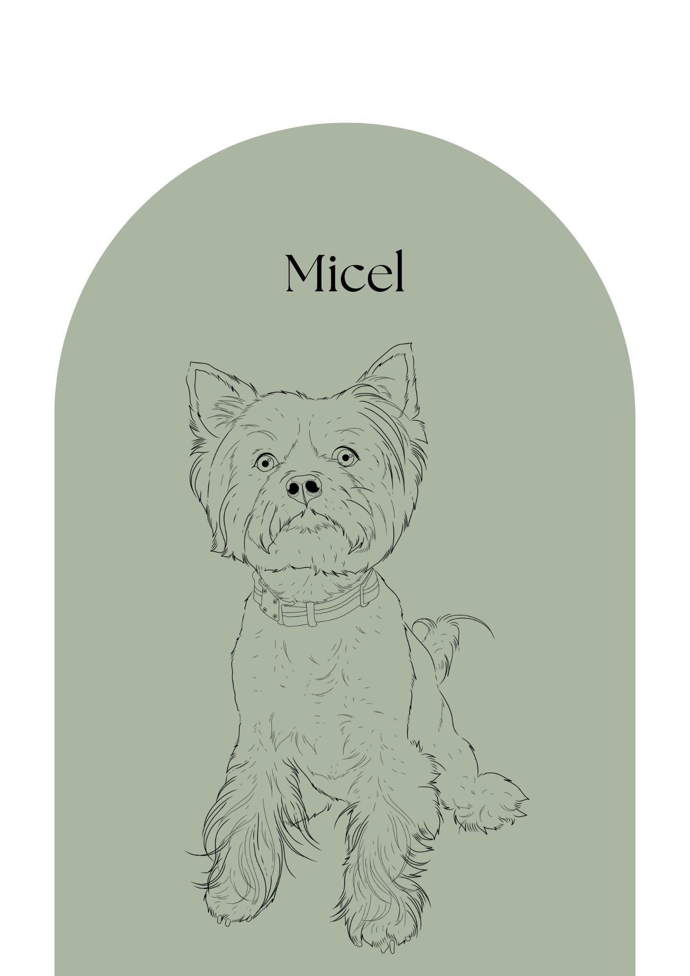 Pawtret Line - Canvas or Framed Poster - Image 3