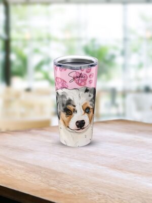 Watercolor Pet Portrait | Tumbler