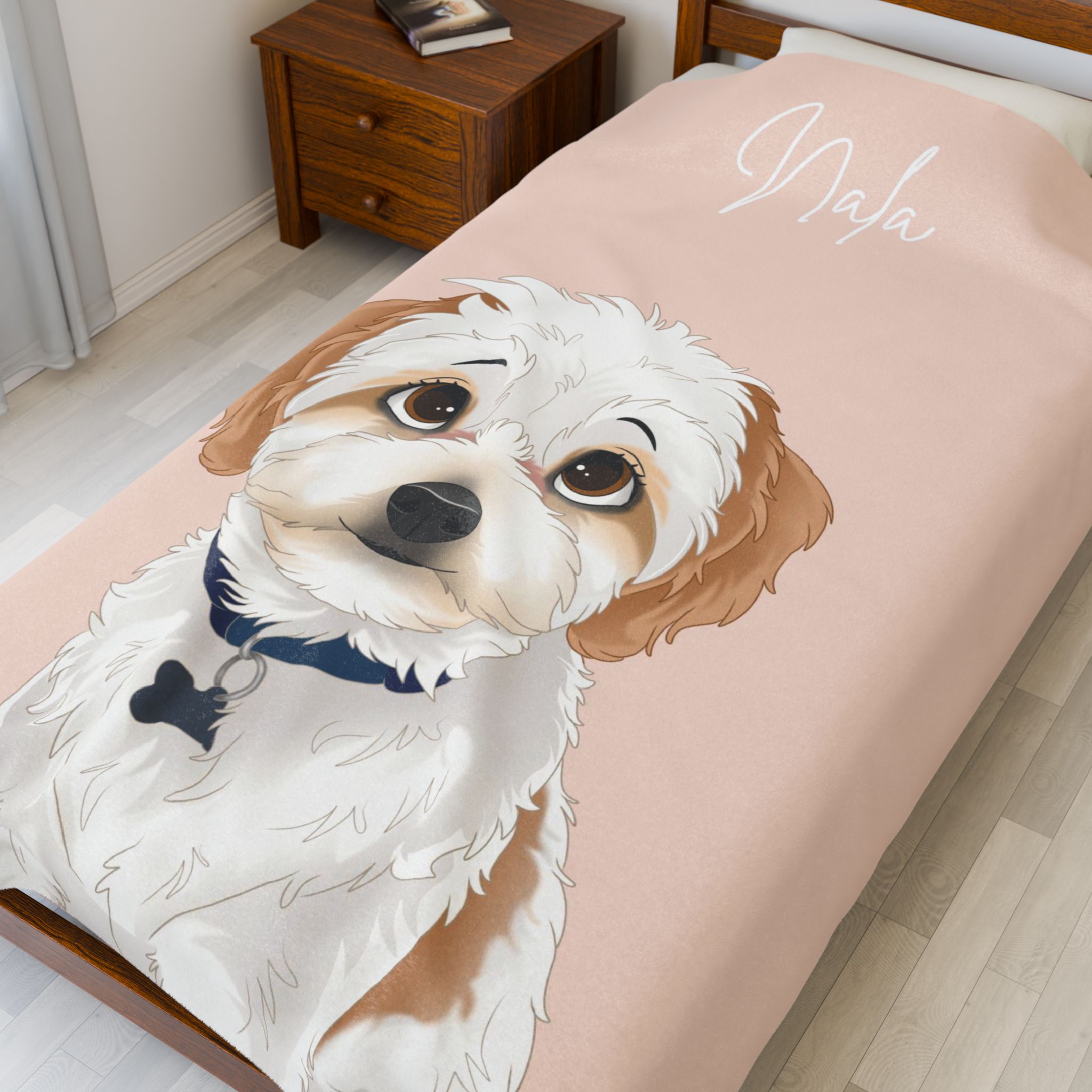 Watercolor Pet Portrait | Blanket - Image 5