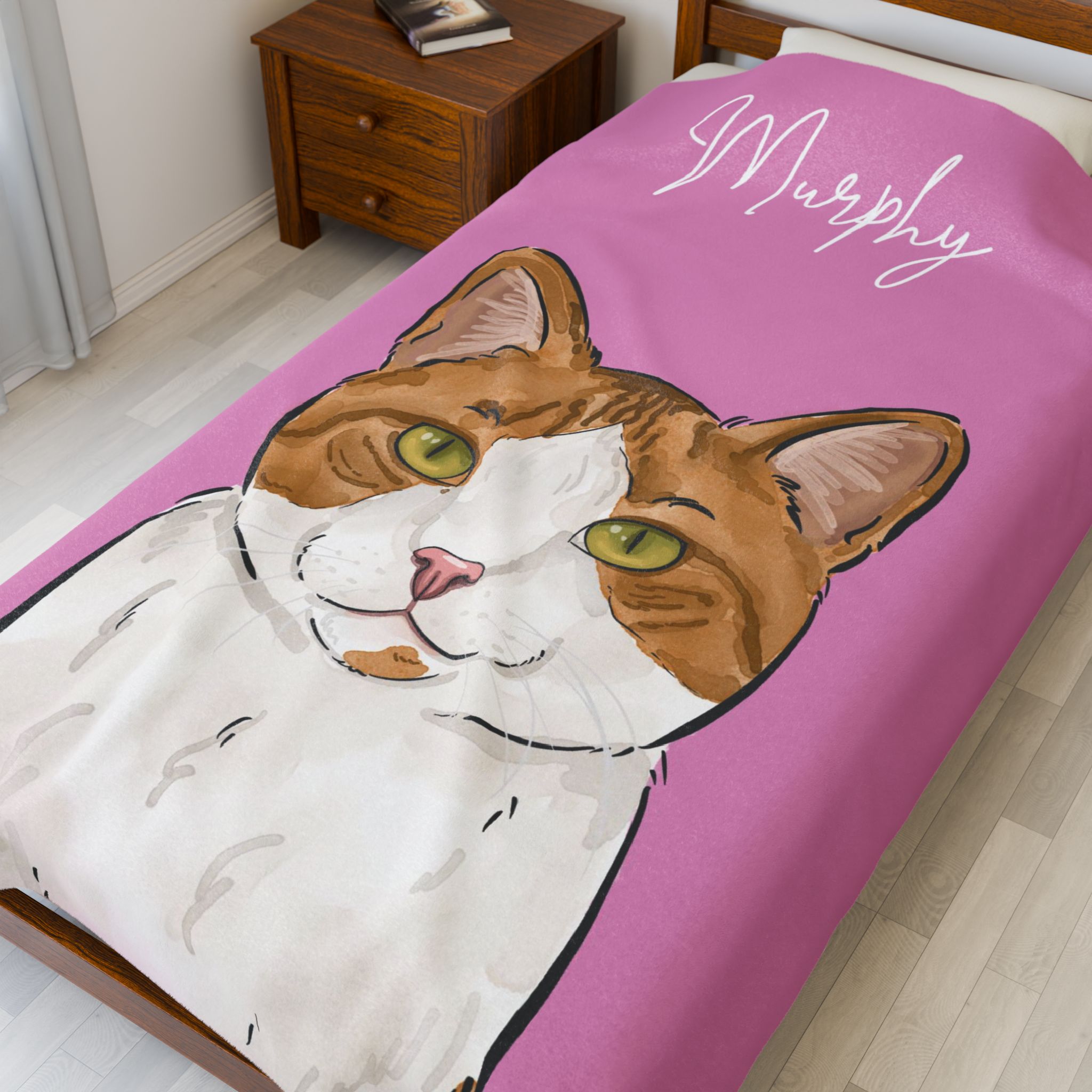 Watercolor Pet Portrait | Blanket - Image 2